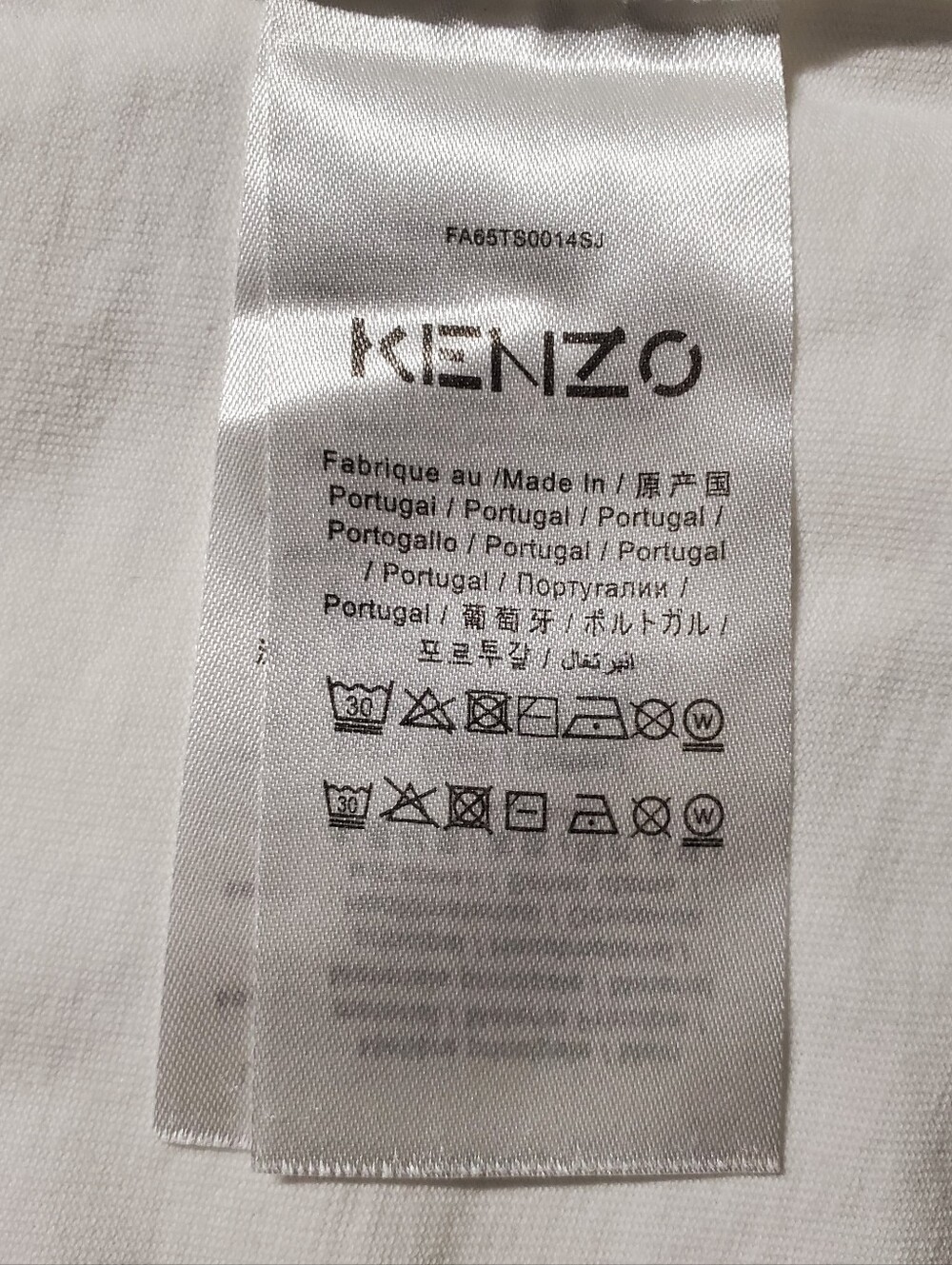 Kenzo Mens Graphic T-Shirt Size Small White Crew Neck Short Sleeve - Picture 9 of 10
